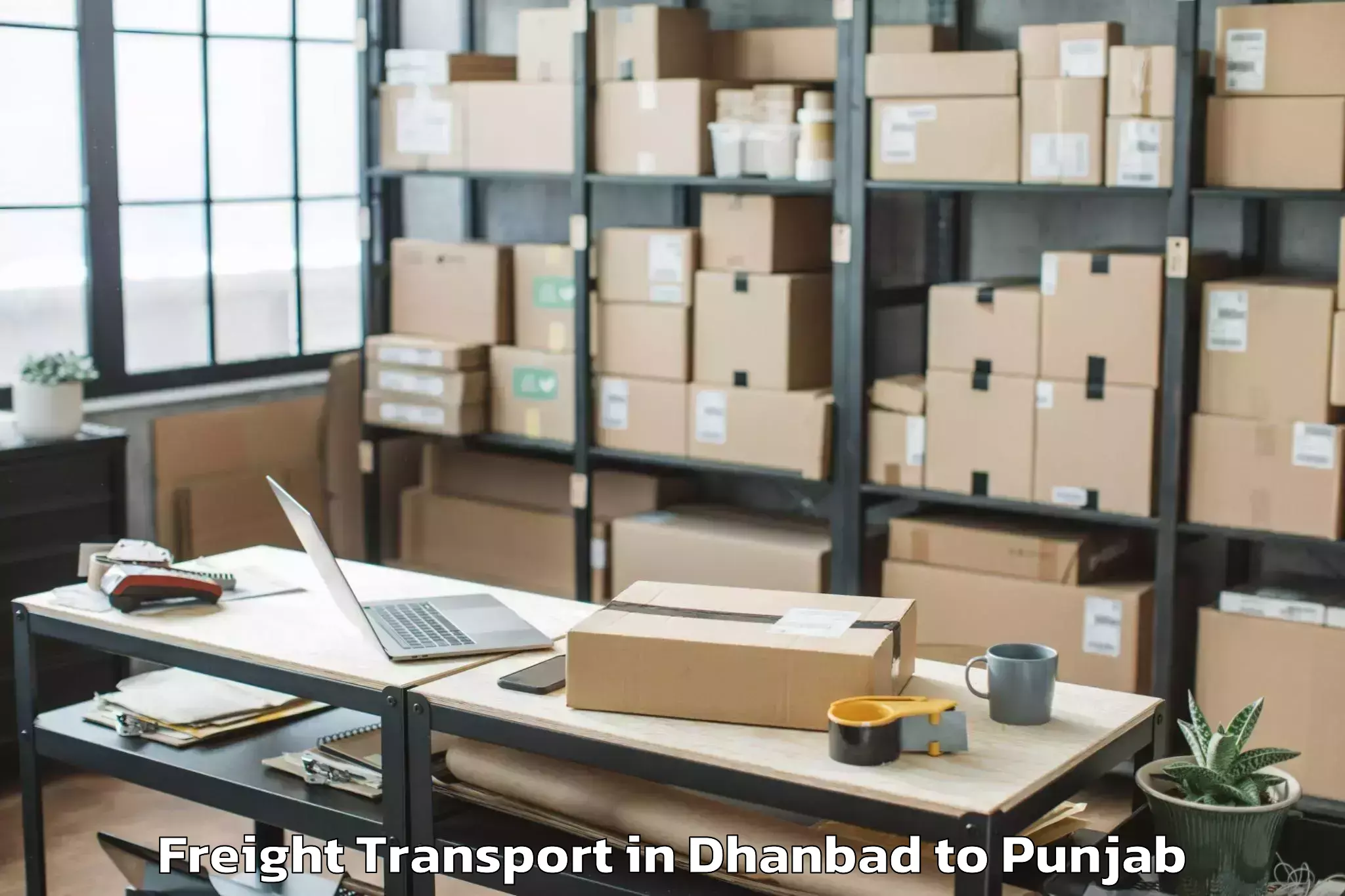 Hassle-Free Dhanbad to Fatehgarh Churian Freight Transport